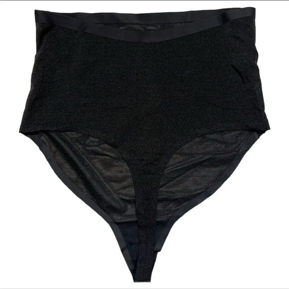 Skims Womens Sheer NWT 
Sculpt High Waisted Thong Light Shapewear Onyx Size XS - Picture 2 of 4